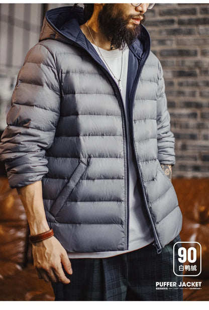 Maden Winter Men's Hooded Down Jacket