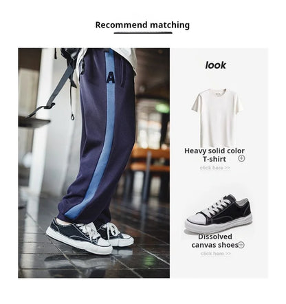 Maden Men's Vintage Contrast Navy Blue Jacket Waffle Knit Training Jacket Breathable Stand Collar Outwear for Spring Fall