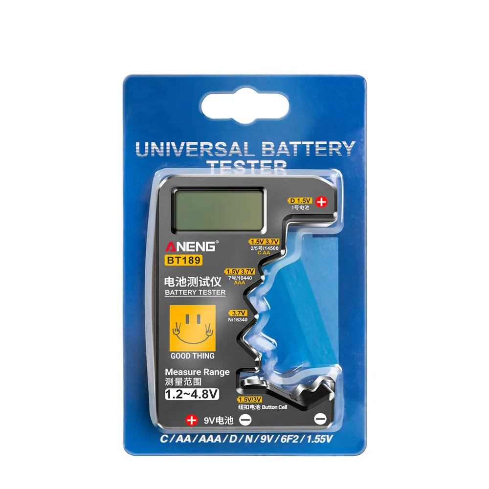 Universal Battery Tester for AA/AAA/C/D/9V/1.5V/3V (2 colours available) Habicare