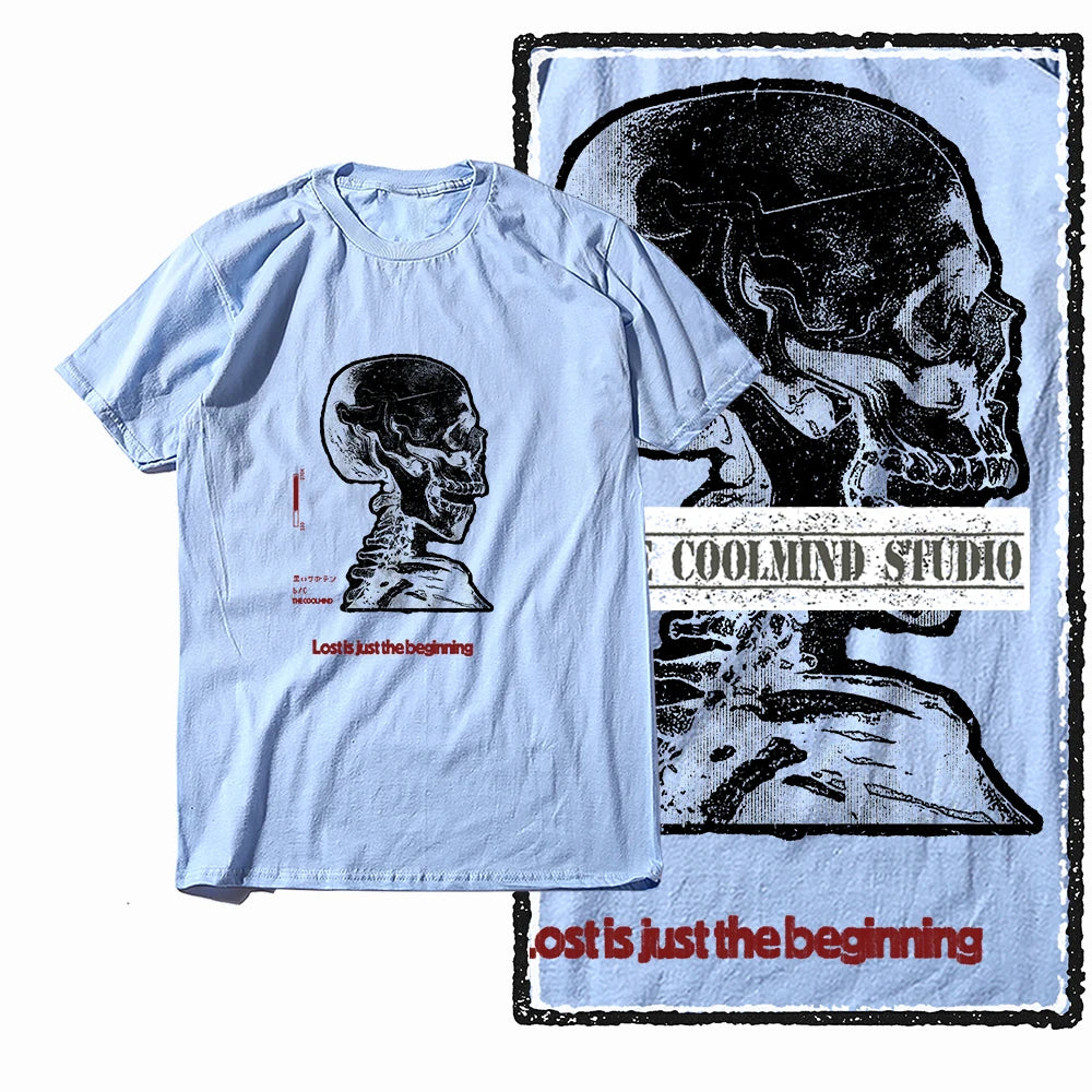 COOLMIND X0103 Skull Beginnings Graphic Tee