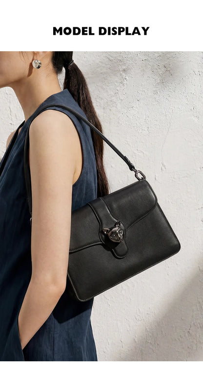 BAFELLI Full-Leather Square Shoulder Bag