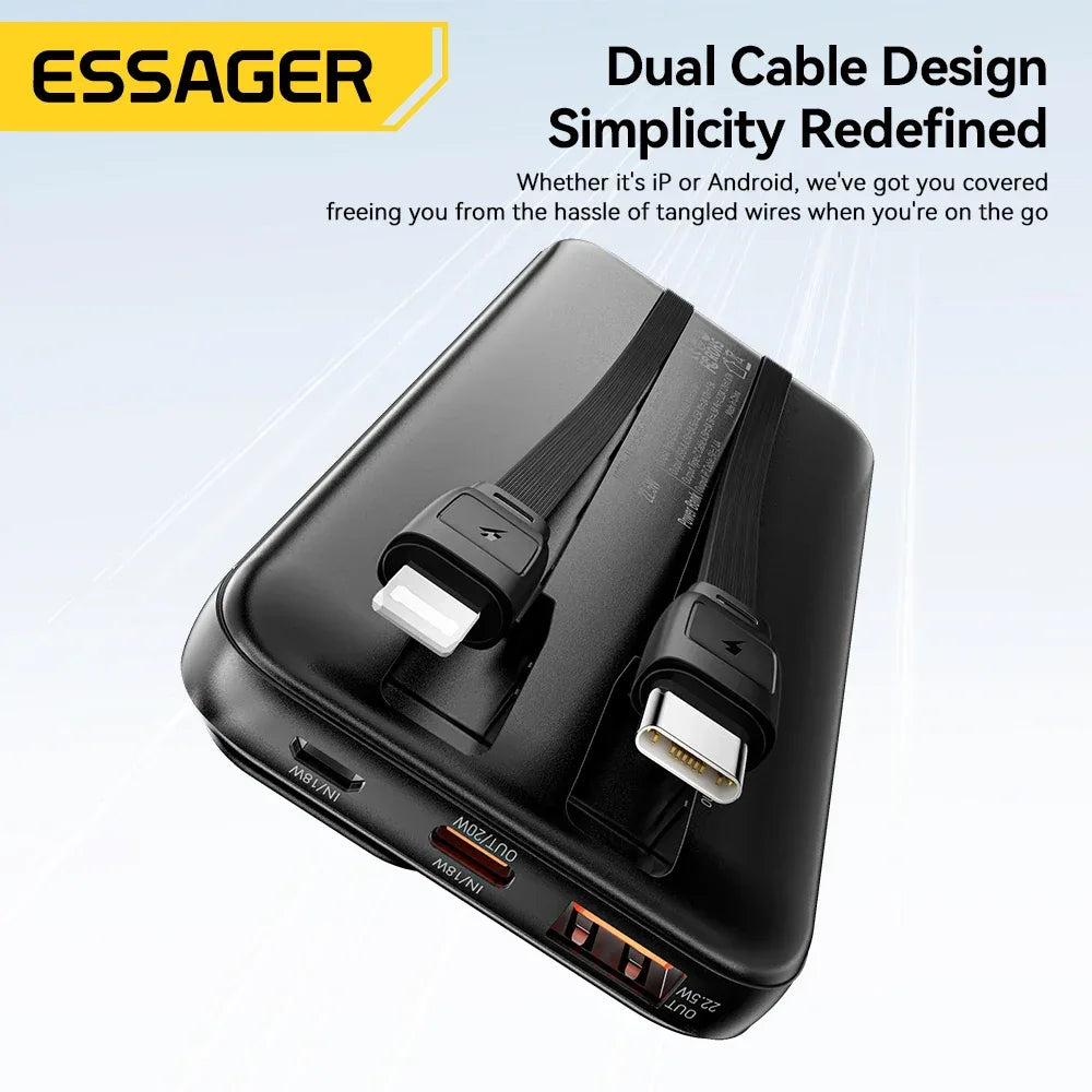 Essager Dual Cable Power Bank - ShopHub