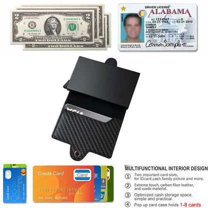 DIENQI C2201H2 Compact Card Wallet | Four Finishes