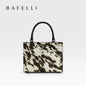 BAFELLI Real Fur & Leather Leopard Crossbody Bag