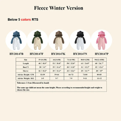 Kids Tales Little Roamer Cotton-Blend Hooded Zip Baby Romper