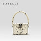 BAFELLI 2026 NEW WOMEN'S HANDBAG BOXY GENUINE LEATHER ORIGINAL DESIGNER LUXURY BRAND CAT SHOULDER FASHION BAGS STYLISH PURSE