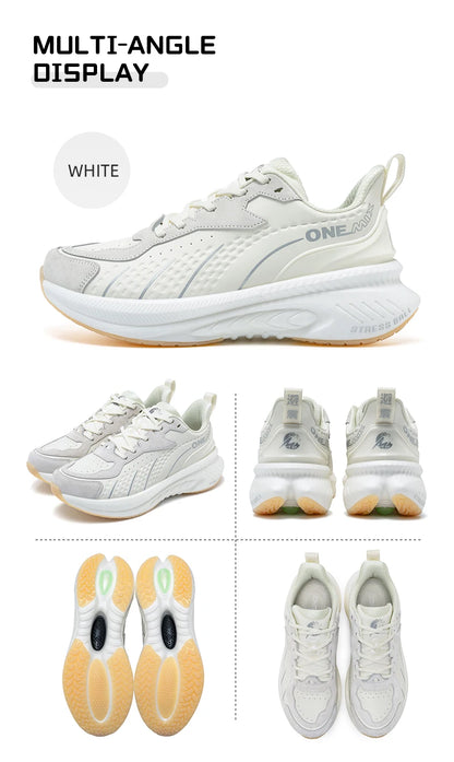 ONEMIX Black Leather Training Running Shoes