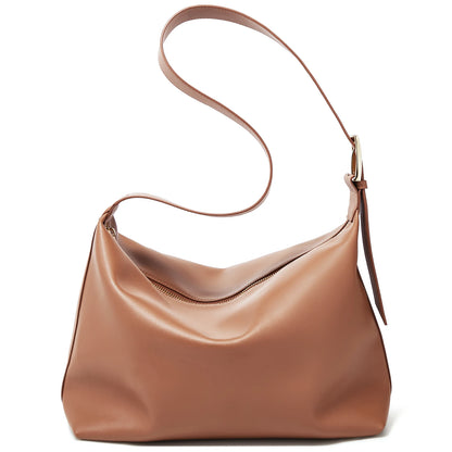 FOXER Large Soft Split Leather Shoulder Bag