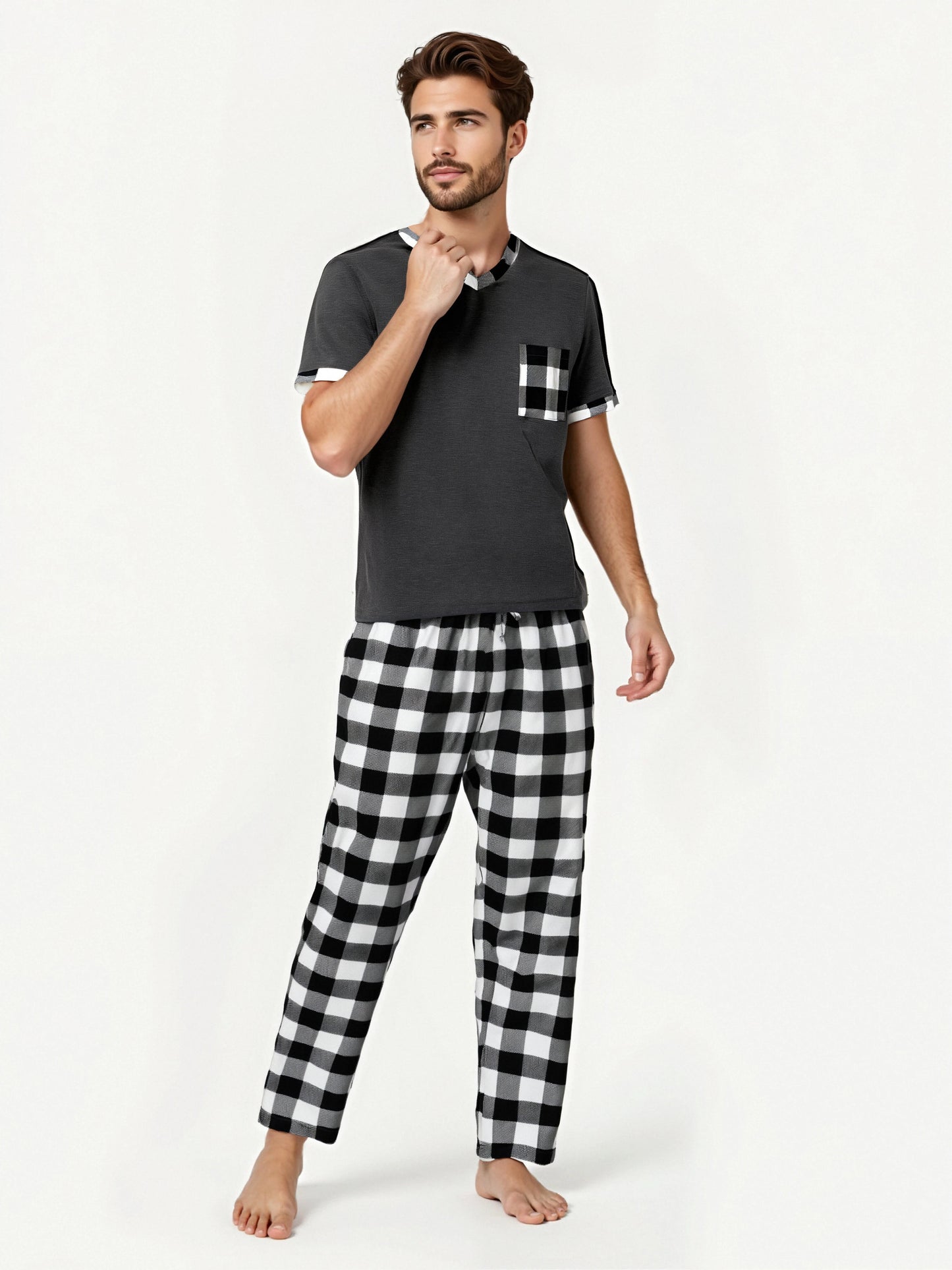 Men's Plaid Pajama Sets: Comfortable Lounge Wear for Ultimate Relaxation