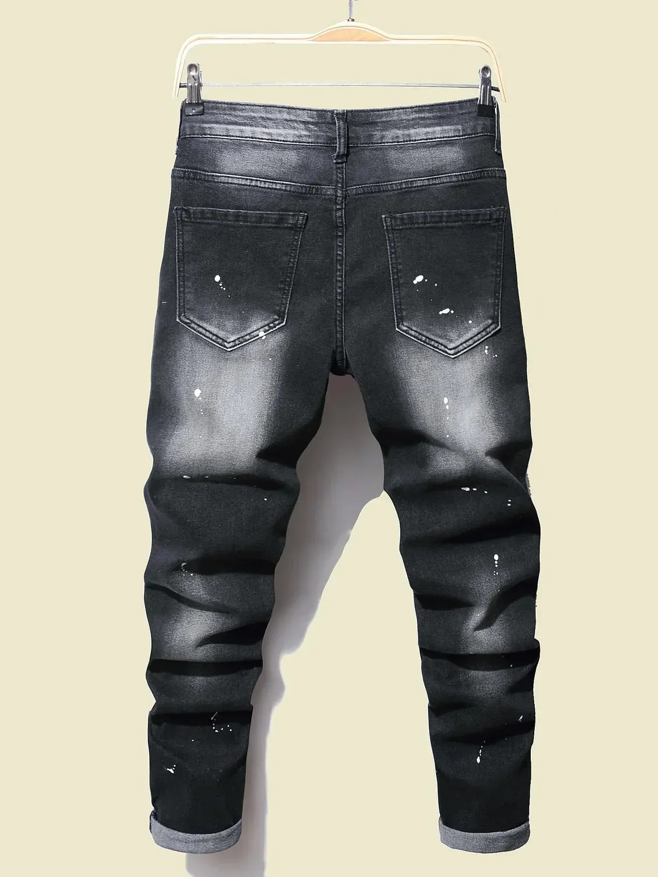 Men's Black Skinny Denim Jeans - ShopHub
