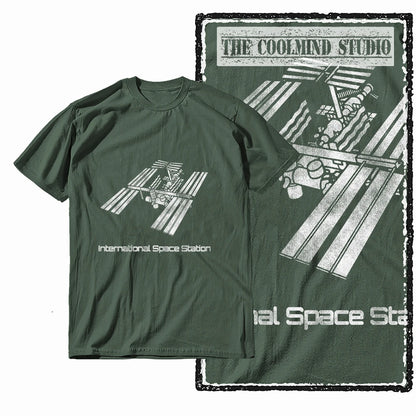 COOLMIND Z1150 ISS Space Station Graphic Cotton Tee