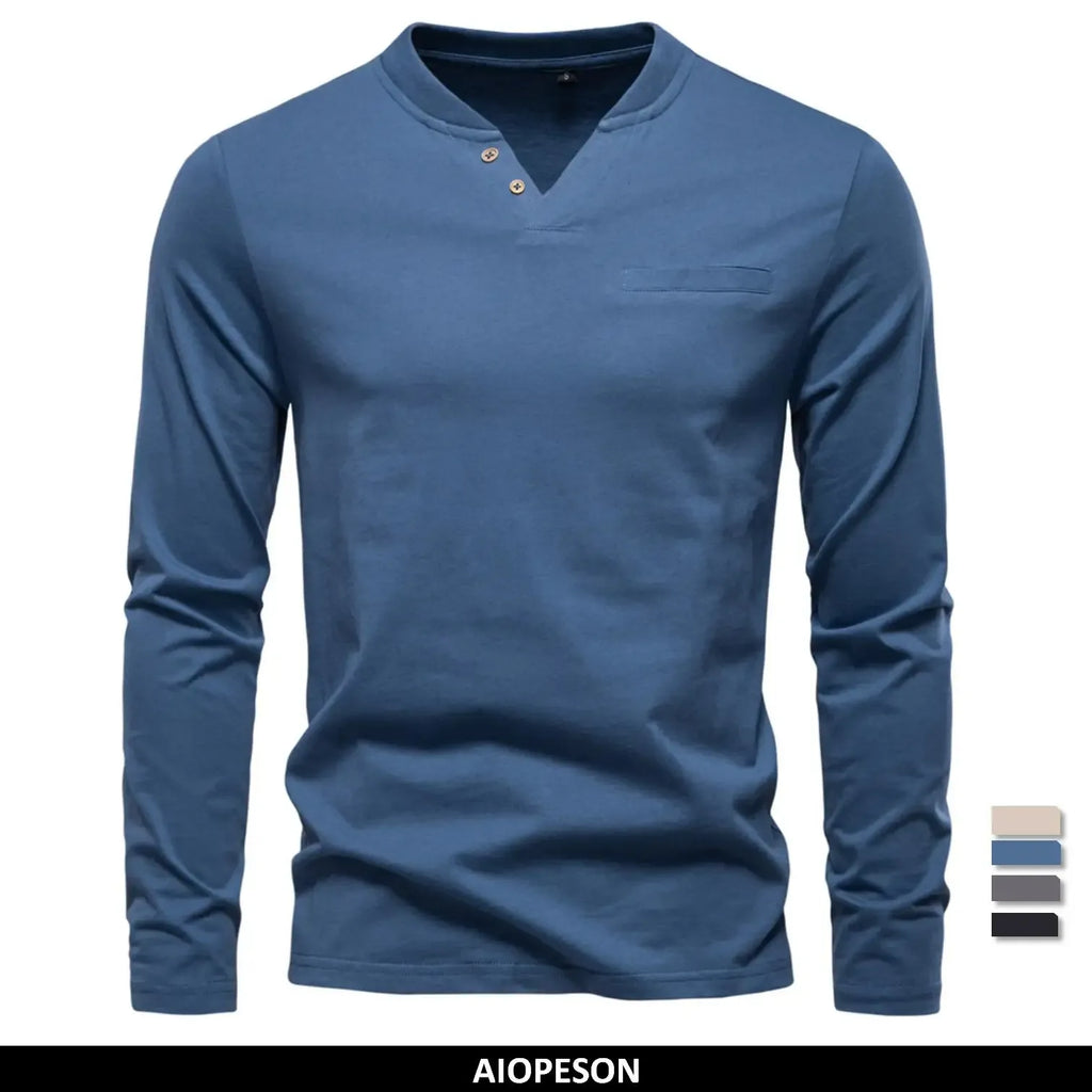 AIOPESON Men's Long Sleeve Shirts - ShopHub