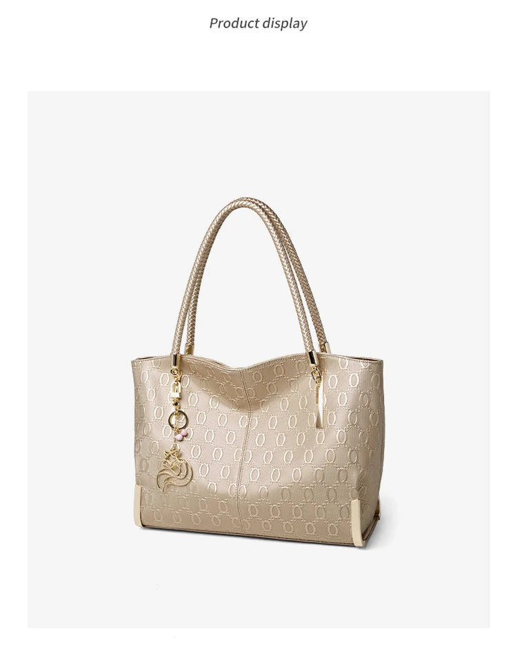 FOXER Elegant Split Leather Handbag