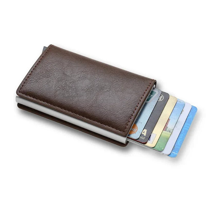 DIENQI RFID Carbon Fiber Card Holder Wallet