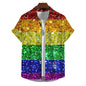 Men’s 3D Print Rainbow Shirt (10 different designs available) Habicare