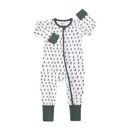 Kids Tales Little Daydream Cotton-Blend Double-Zip Romper