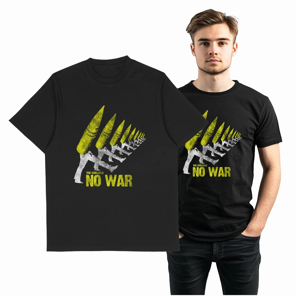 COOLMIND X0009 Anti-War Graphic Cotton Tee
