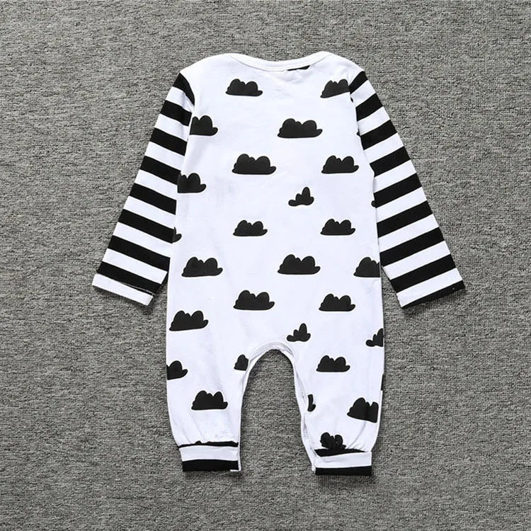 Kids Tales Stripe Parade Cotton-Blend Baby Romper