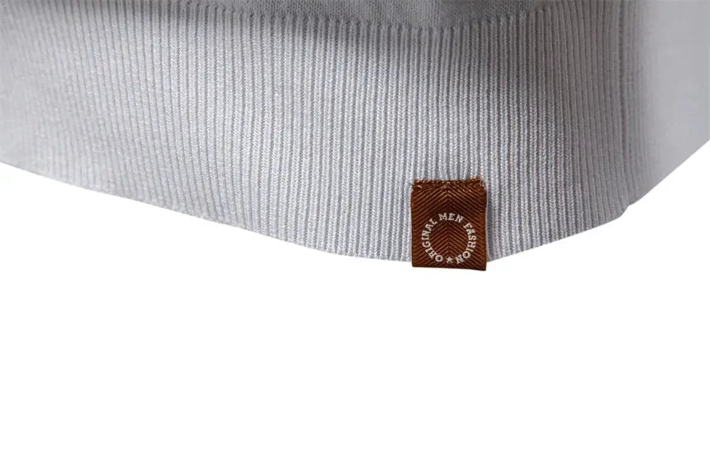 Men's Slim Fit Solid & Striped Business Casual Polo Shirts - ShopHub