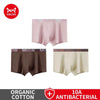 MiiOW Men's Cotton Boxer Shorts — Antibacterial 3-Pack