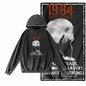 1984 Graphic Acid-Washed Black Streetwear Hoodie