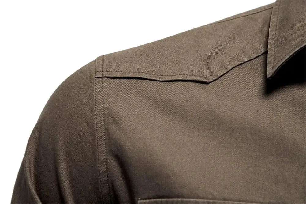 AIOPESON Business Cotton Pocket Shirts - ShopHub