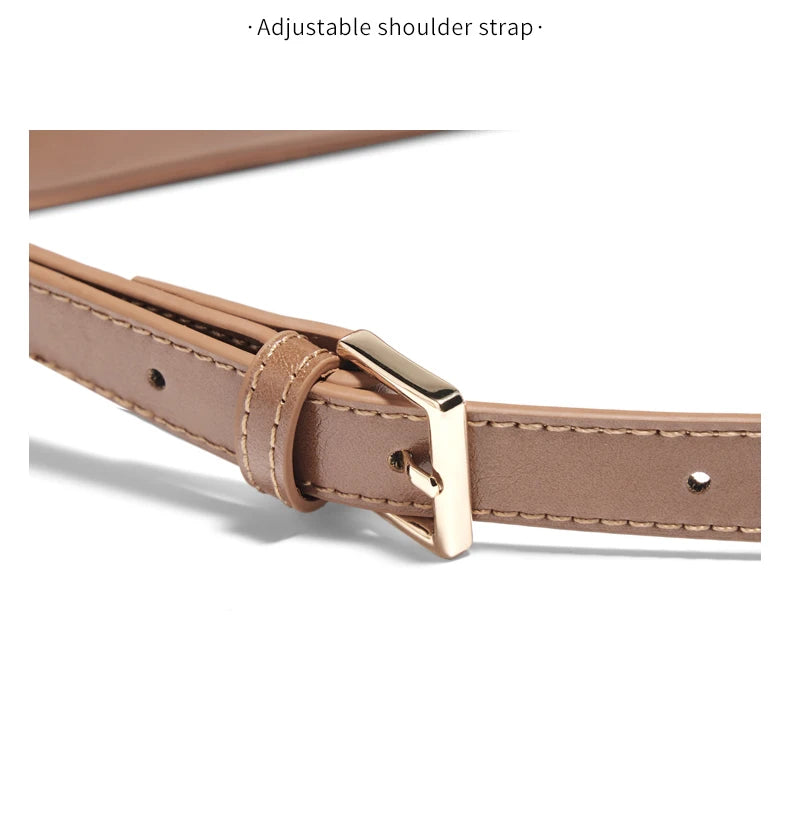 FOXER Split Cowhide Leather Crossbody Bag