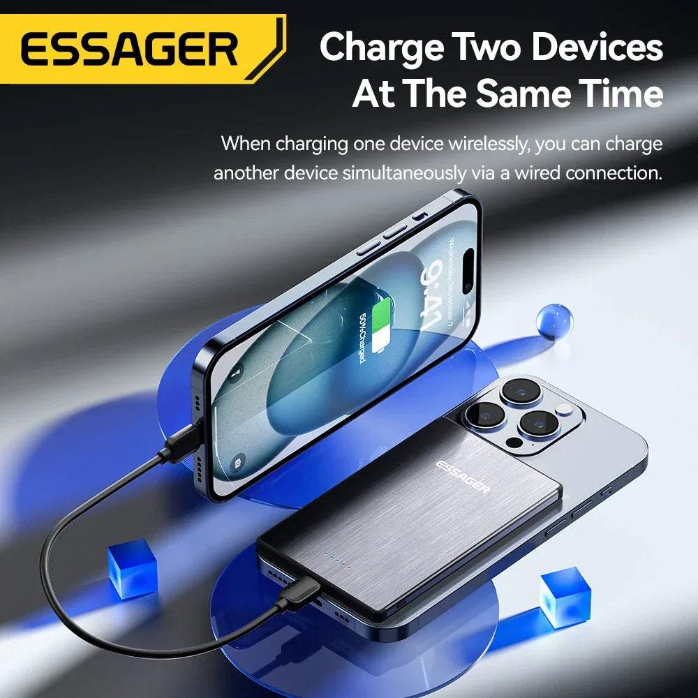 Essager PD 20W Magnetic Wireless Charging Bank - ShopHub