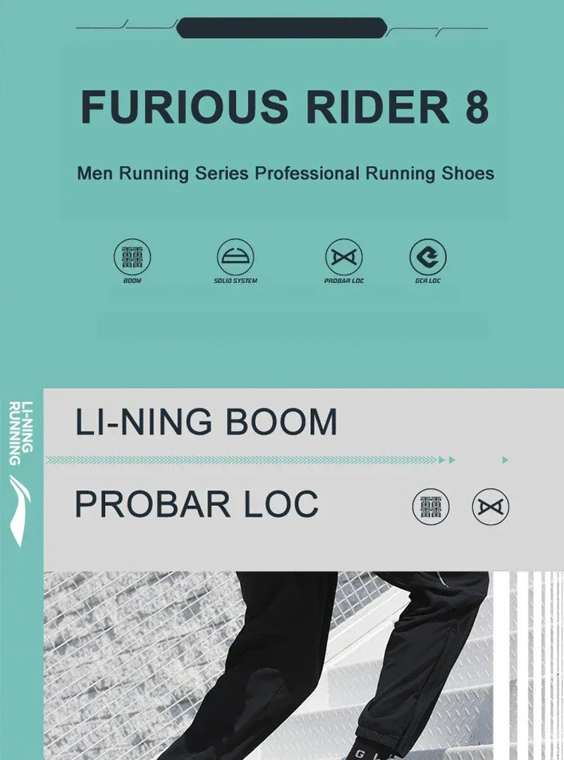 Li-Ning Men's FURIOUS RIDER 8 Stability Running Shoes - ShopHub
