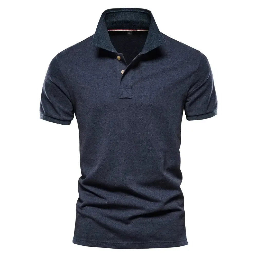 AIOPESON Men's Cotton Polos - ShopHub