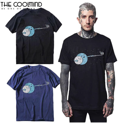 COOLMIND Funny Graphic Cotton T-Shirt | Men's Relaxed Style