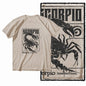 G19 Beige Cotton Men's o-neck COOLMIND  Graphic T-shirt |  Streetwear Big Size Cool men's Tee Tshirt