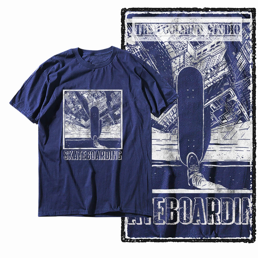 COOLMIND Unisex Skate Graphic Cotton T-Shirt | Streetwear Selection
