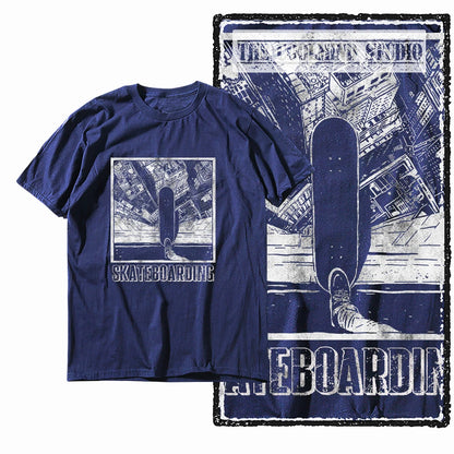 COOLMIND Unisex Skate Graphic Cotton T-Shirt | Streetwear Selection