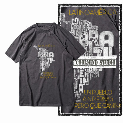 COOLMIND X0044 Latin Spirit Graphic Cotton Tee