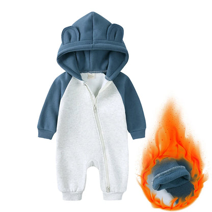 Kids Tales Little Bear Cotton-Blend Zip Baby Romper