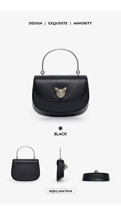BAFELLI 2026 NEW WOMEN'S HANDBAG CAT EVENING PURSE LUXURY BRAND DESIGNER STYLE FASHION CASUAL CROSSBODAY LEATHER STYLISH