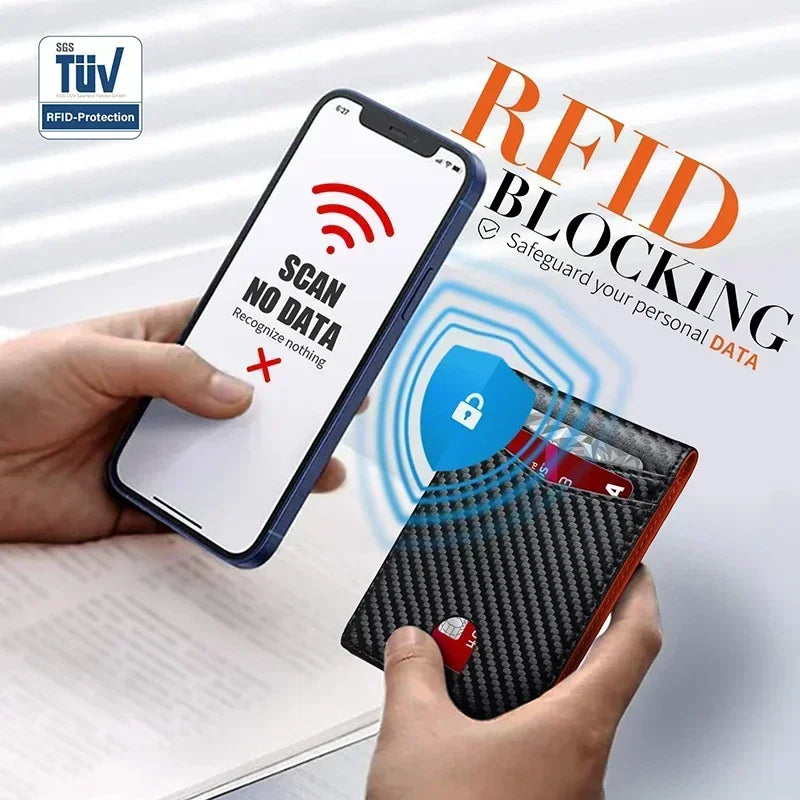DIENQI Rfid Credit Card Holder Wallets Men Money Bag Purse Slim Thin Wallet for Men Small Short Purse Male Black Vallet Billfold