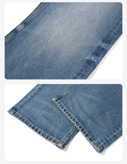 SIMWOOD 2026 Autumn New Loose Relax 13.5oz Heavyweight Washed Vintage Jeans Men Denim Pants Retro  Streetwear