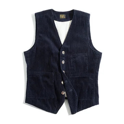 MADEN Corduroy Workwear Waistcoat
