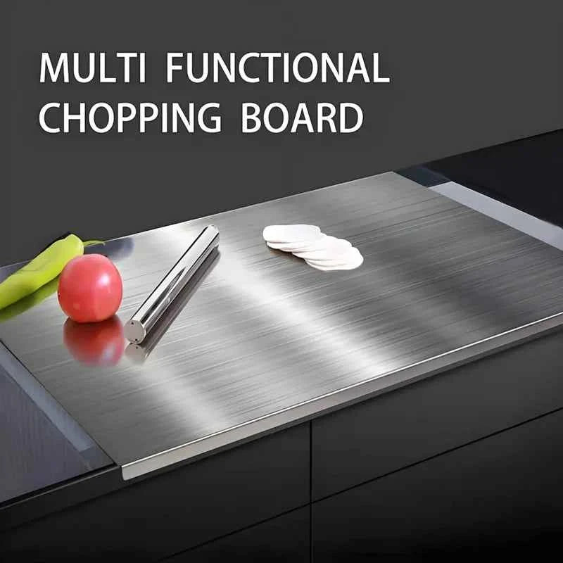 Large Foldable Stainless Steel Cutting Board