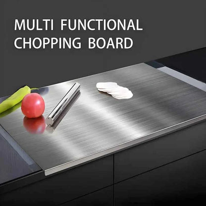 Large Foldable Stainless Steel Cutting Board