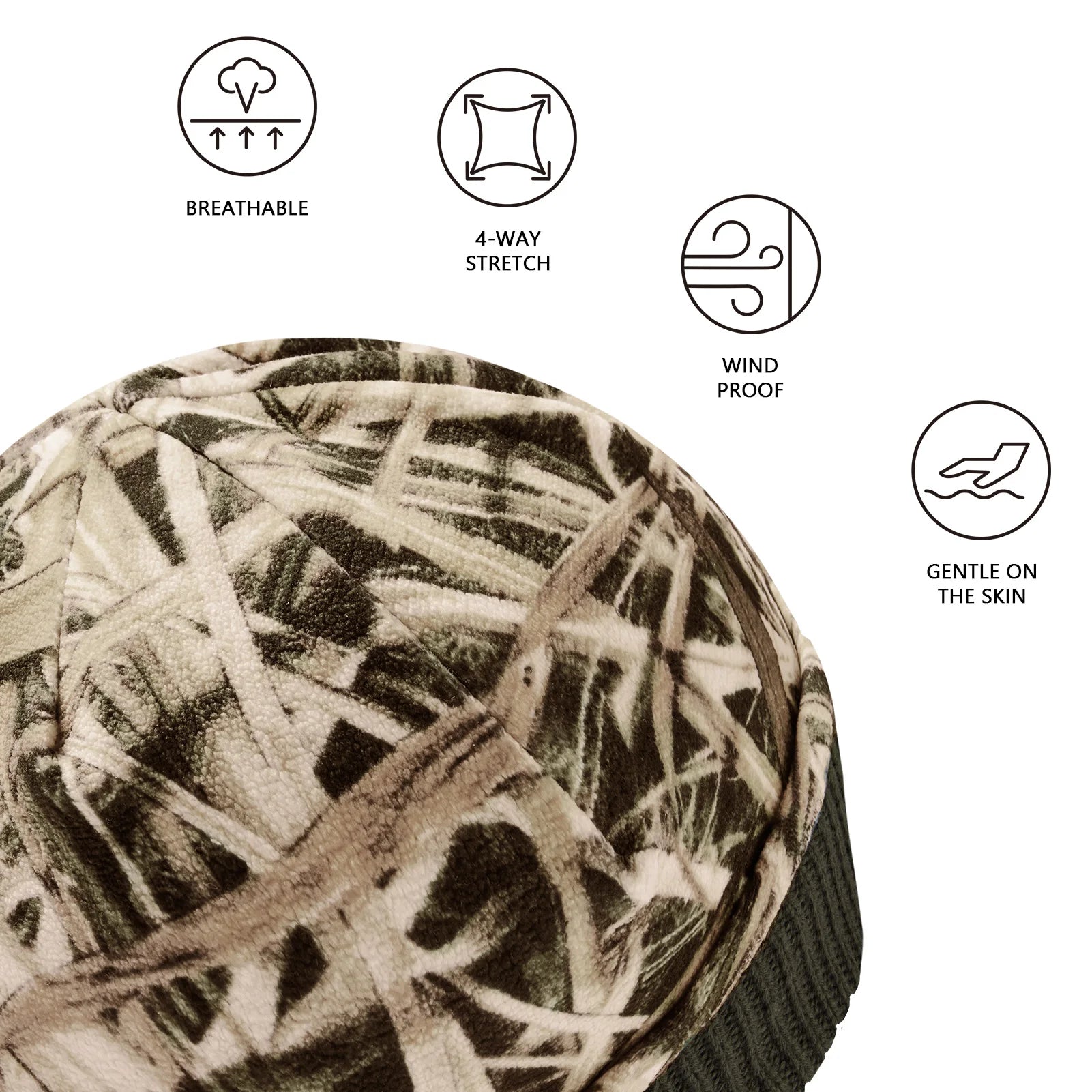 BASSDASH Reversible Windproof Fleece Beanie