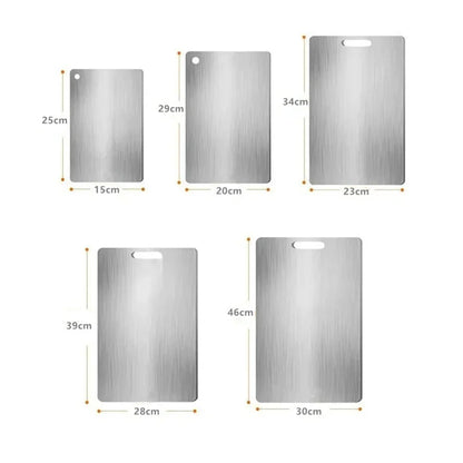 3PC Stainless Steel Chopping Board