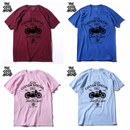 COOLMIND MO0311 Motor Graphic Cotton Tee