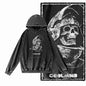 COOLMIND G24 Acid-Washed Black Graphic Hoodie