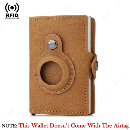 Airtag Wallet Rfid Credit Card Holder Luxury Men Women Bank Cardholder Case Wallet Money Bag Purse For Apple Air Tag Tracker