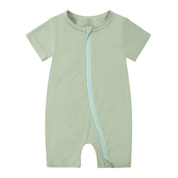 Kids Tales Little Breeze Bamboo-Blend Zip Baby Romper