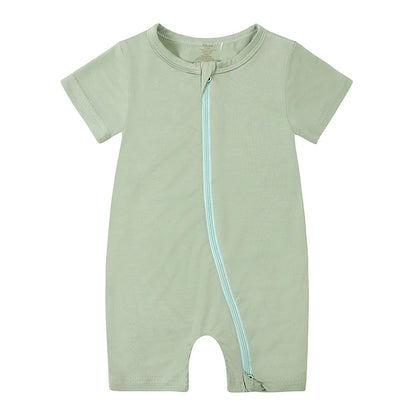 Kids Tales Little Breeze Bamboo-Blend Zip Baby Romper