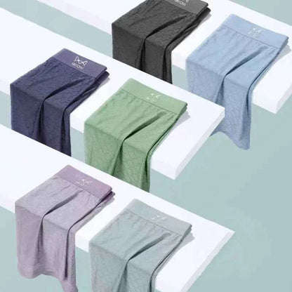 MiiOW 3Pcs Silky Ice Silk Men's Panties Breathable Mesh Mens Boxers 3A Antibacterial Man Underwear Underpants Men Boxers Trunks